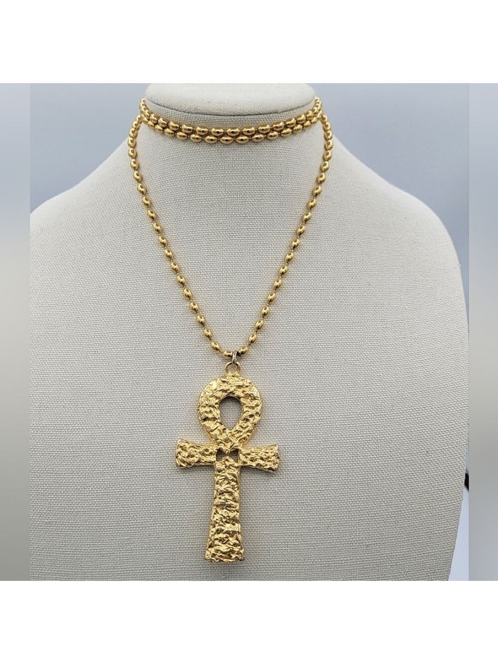 Egyptian Ankh Cross Pendant Necklace #2304